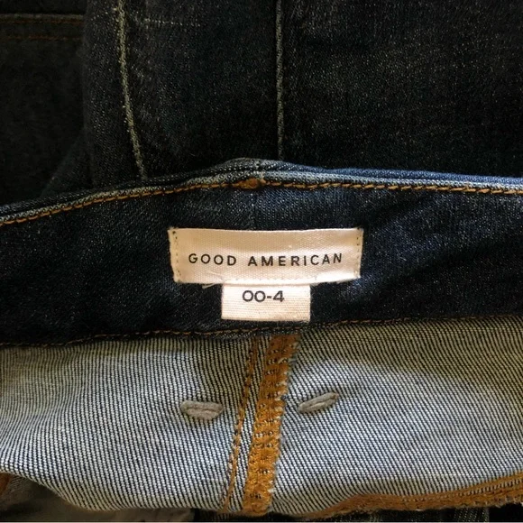Good American Always Fit Good Classic Blue Jeans 00-4 - Picture 8 of 9